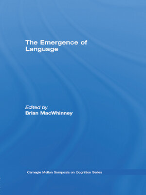 cover image of The Emergence of Language